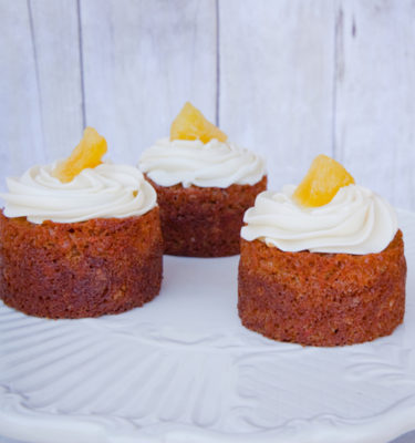 Petite Carrot Cakes with Cream Cheese Frosting