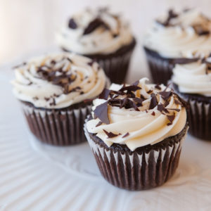 Black and White Chocolate Cupcakes