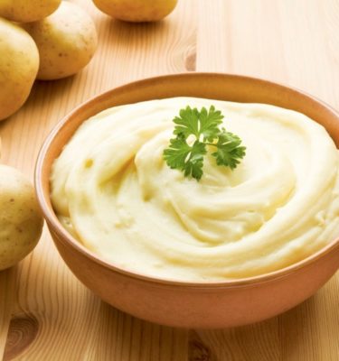 Garlic Mashed Potatoes with Gruyere