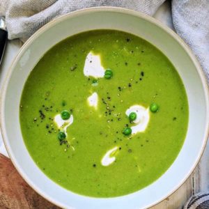 Indian Green Pea & Ginger Soup