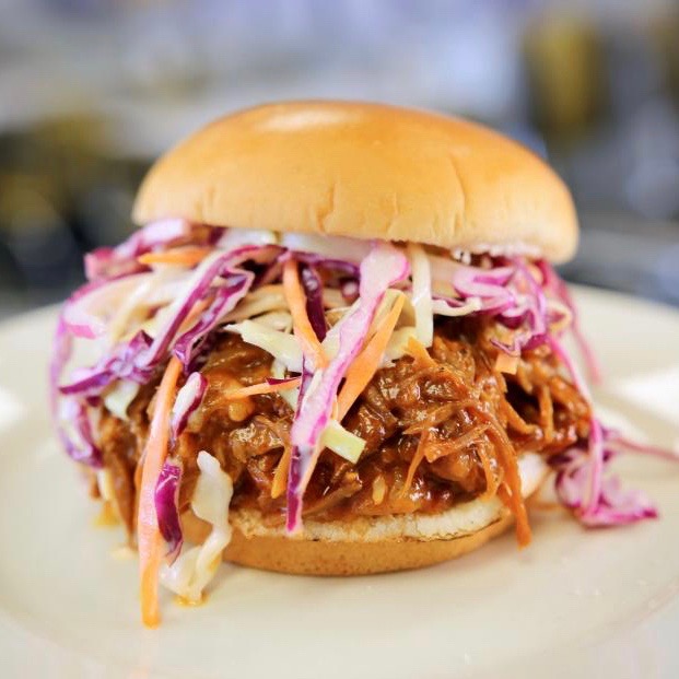 Pulled Pork Sliders with Slaw and Mini Brioche Buns