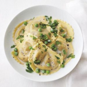 Summer Squash & Corn Ravioli with Sage and Brown Butter