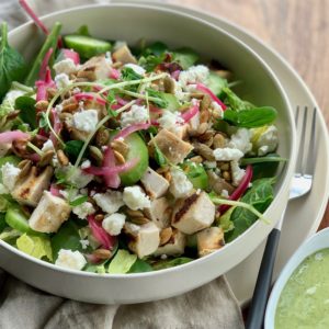 Green Goddess Chopped Salad Bowl with Chicken