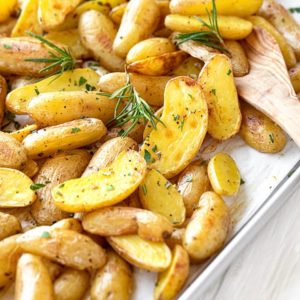 Roasted Fingerling Potatoes with Fresh Rosemary