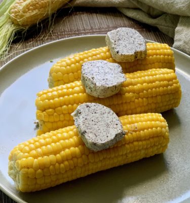 Roasted Corn on the Cob with Truffle Butter
