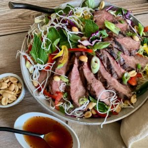 Bangkok Style Noodle Salad with Flank Steak