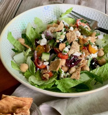 Greek Chickpea Salad with Feta Cheese
