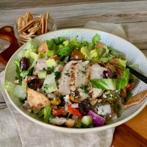 Chopped Greek Chicken Salad with Feta Cheese