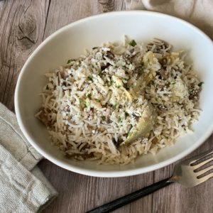 Basmati Rice with Artichokes & Mushrooms