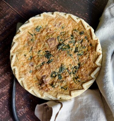 Organic Spinach & Applewood Bacon Quiche