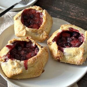 Rustic Blueberry Strawberry Galettes