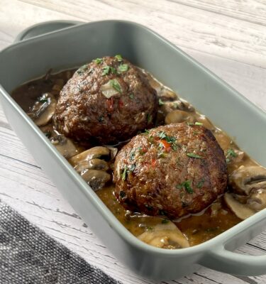 Beef Meatballs with Mushroom Gravy
