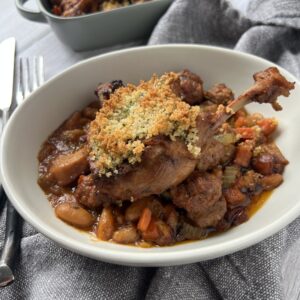 French Cassoulet with Duck Confit and Creamy White Beans