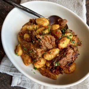 Braised Short Ribs & Tomato Sauce with Gnocchi