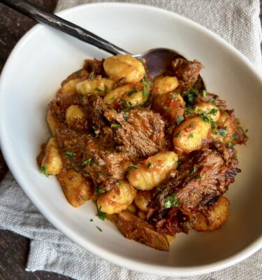 Braised Short Ribs & Tomato Sauce with Gnocchi