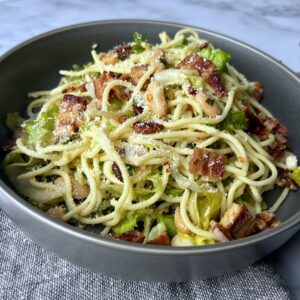 Spaghetti with Escarole and Bacon