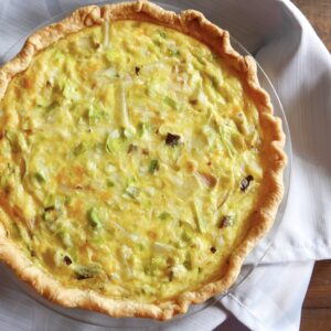 Slow Simmered French Leek Quiche