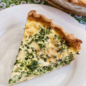 Wheat Free Spinach & Goat Cheese Quiche